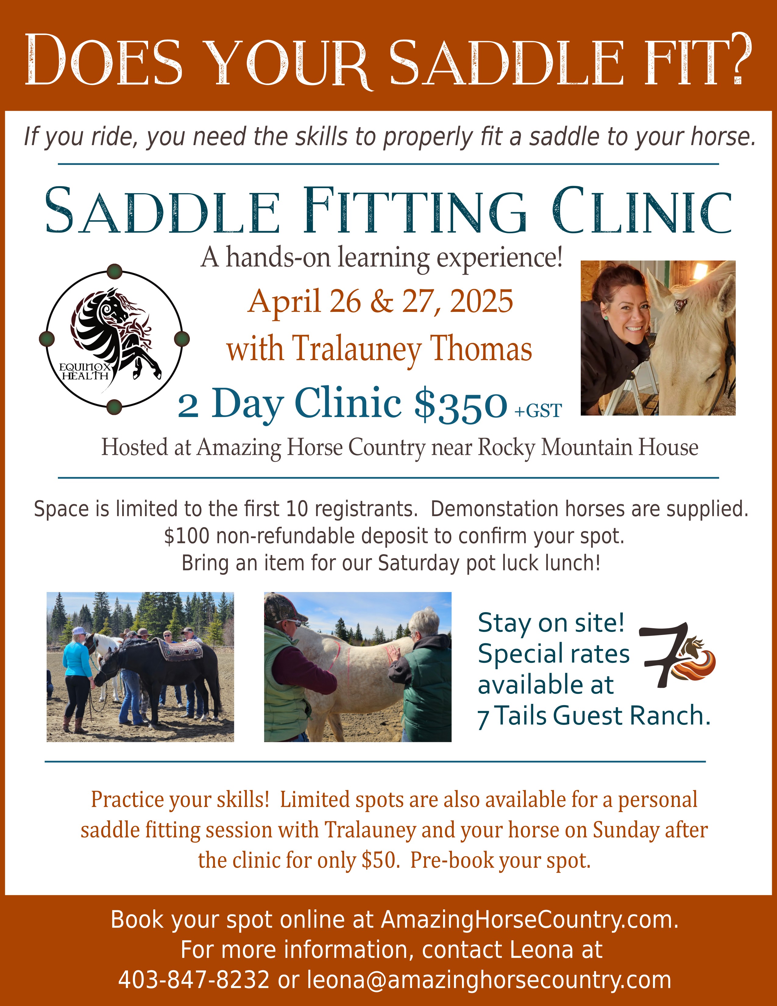 saddle fitting clinic